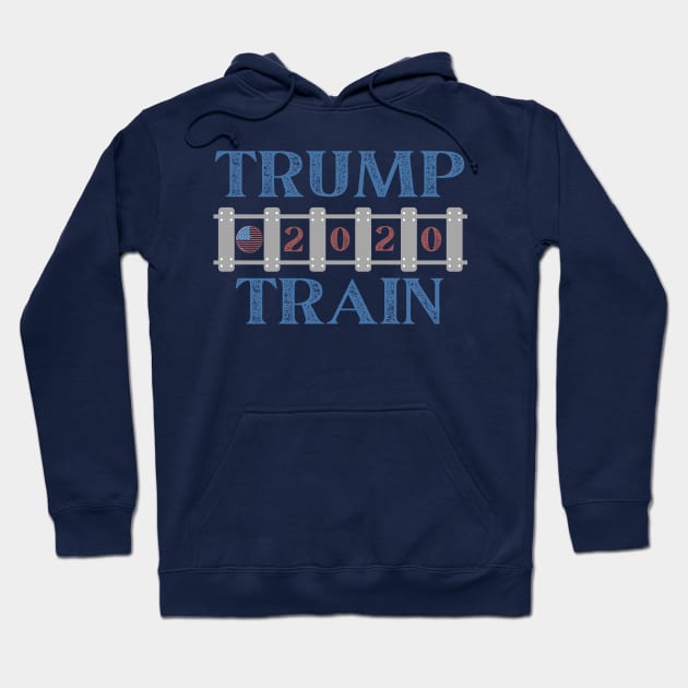 All Aboard the Trump Train Mask Sweatshirt Hoodie by MalibuSun
